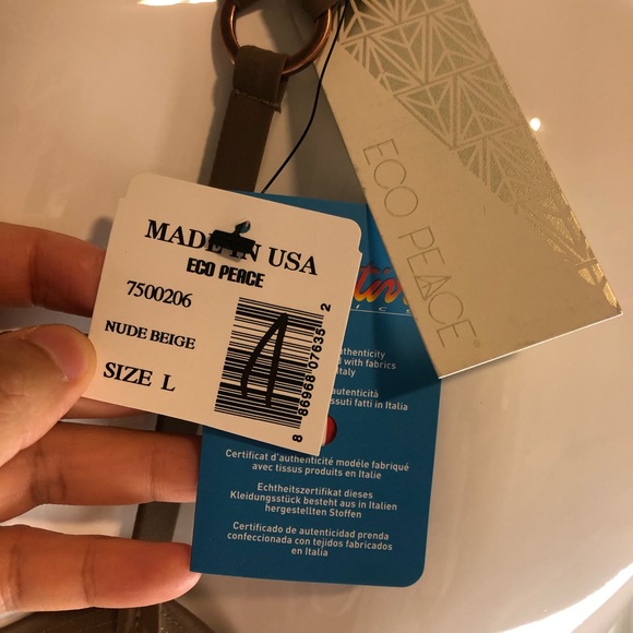 ECO Peace Brown Bikini Swimwear Top - Picture 10 of 15